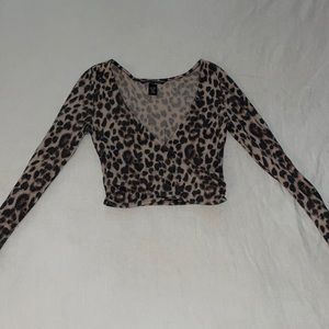Victoria’s Secret cheetah print crop top